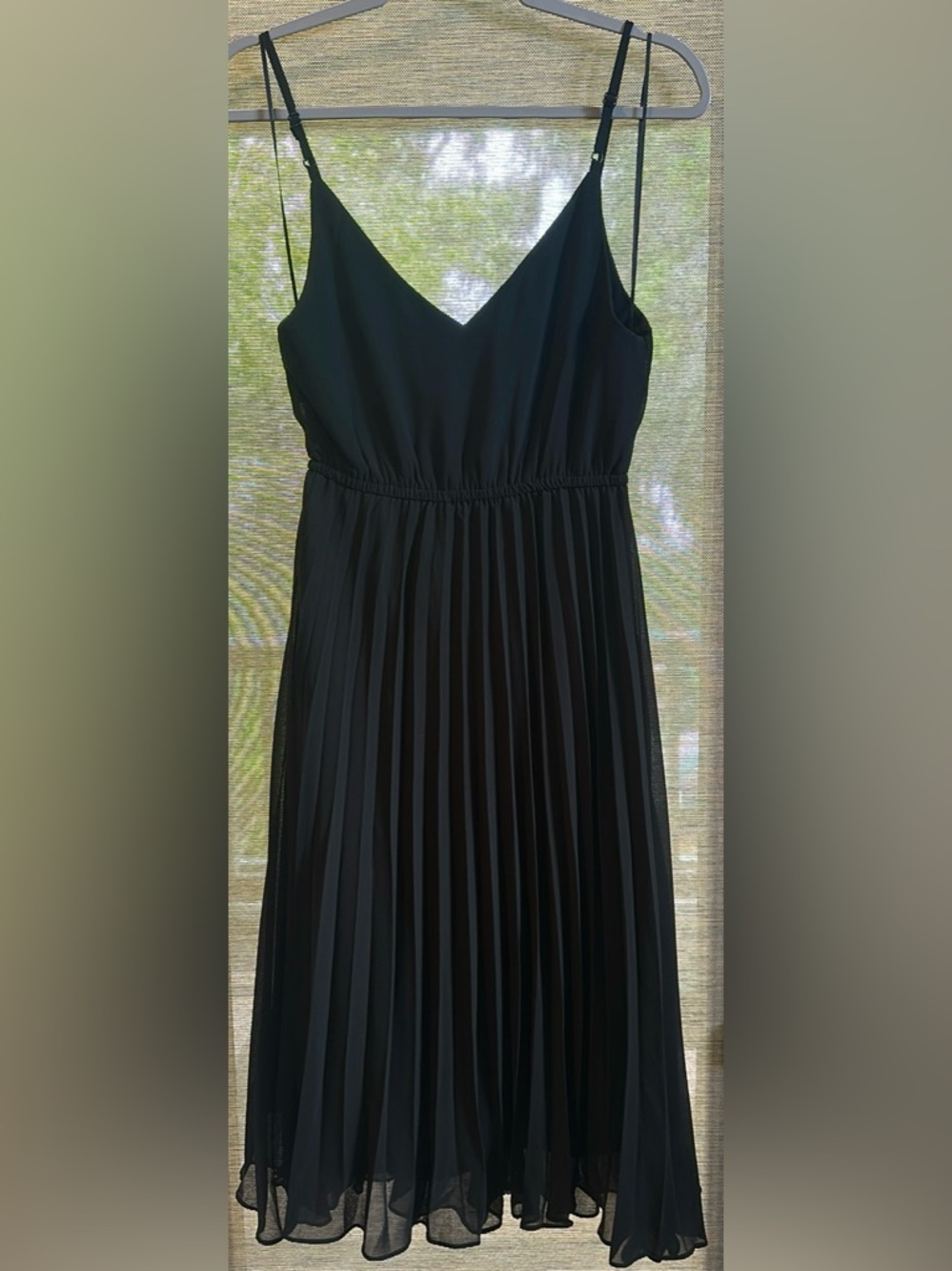 RolyPoly - Black Pleated Spaghetti Strap Dress